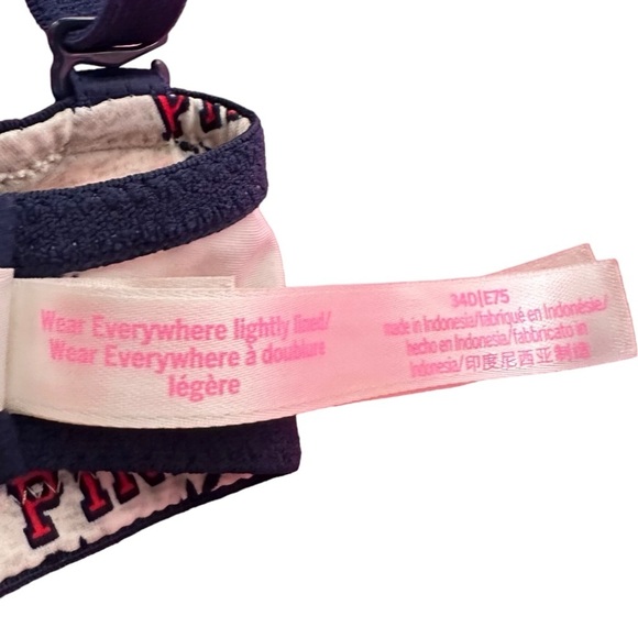 PINK VICTORIA’S SECRET Logo Wear Everywhere Super Push-Up Bra - Picture 8 of 10